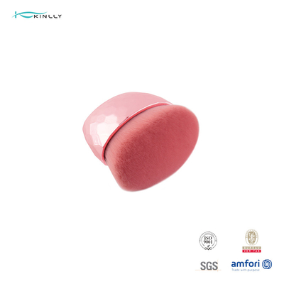 प्लास्टिक ट्यूब के साथ गुलाबी सिंथेटिक बाल व्यक्तिगत मेकअप ब्रश