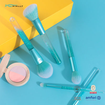 रंगीन हैंडल मेकअप ब्रश 5PCS