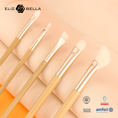 11 Pieces Nice Wooden Handle Beauty Makeup Brush Tools,Aluminium Ferrule कॉस्मेटिक ब्रश,सिंथेटिक हेयर ब्रश किट