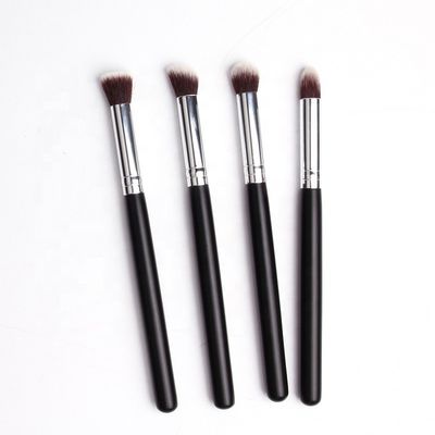 सिंथेटिक हेयर ट्रैवल मेकअप ब्रश सेट, ऑन-द-गो टच-अप के लिए कॉम्पैक्ट और पोर्टेबल