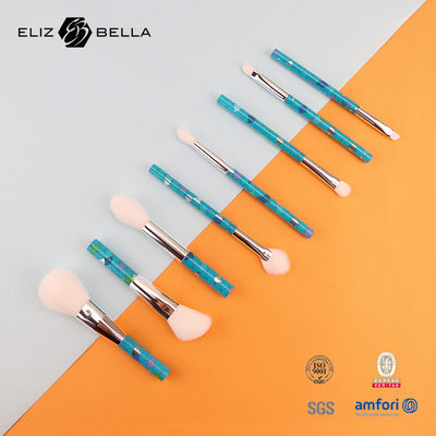 अधिक फुसफुसा और स्वच्छ यात्रा मेकअप ब्रश सेट, चलते-फिरते टच-अप के लिए आदर्श, सिंथेटिक बाल, काला/ अनुकूलित रंग